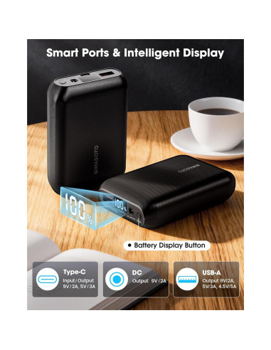 Chaleco Calentado WASOTO 16000mAh 9V con Pantalla LED