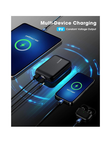 Chaleco Calentado WASOTO 16000mAh 9V con Pantalla LED