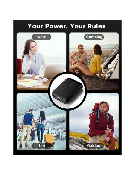 Chaleco Calentado WASOTO 16000mAh 9V con Pantalla LED