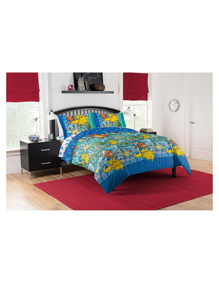 Conjunto de cama completo Northwest Pokemon 5 piezas