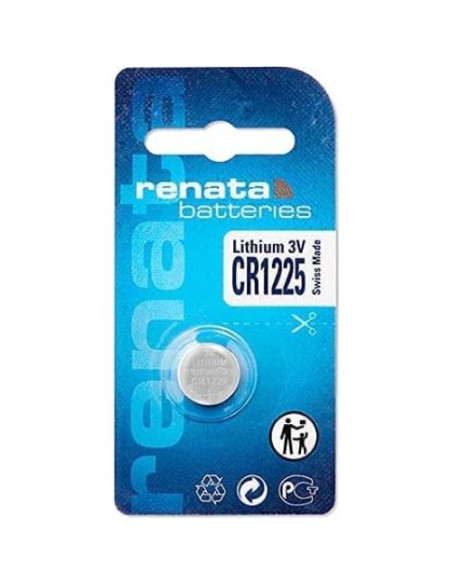 Batería de Litio Renata CR1225 3V 48mAh para Dispositivos