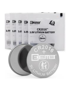 Paquete de 5 Baterías de Litio CR2016 EEMB 3V 85mAh