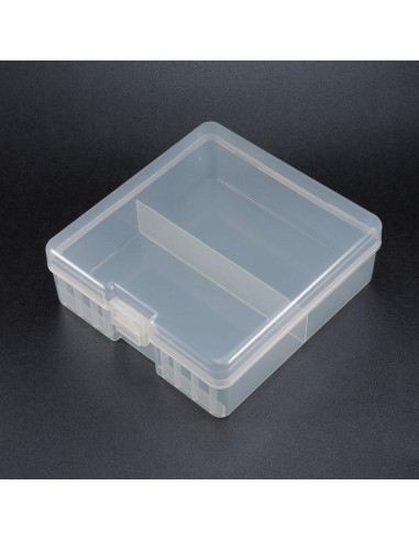 Caja de Almacenamiento de Baterías uxcell Transparente 156x150x56mm