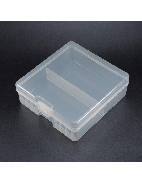 Caja de Almacenamiento de Baterías uxcell Transparente 156x150x56mm
