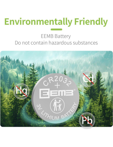 Baterías de Litio EEMB CR2032 - Paquete de 20 Unidades 3V