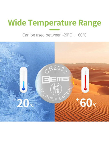 Baterías de Litio EEMB CR2032 - Paquete de 20 Unidades 3V
