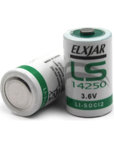 Paquete de 5 Baterías de Litio LS-14250 3.6V 1200mAh para Medidores