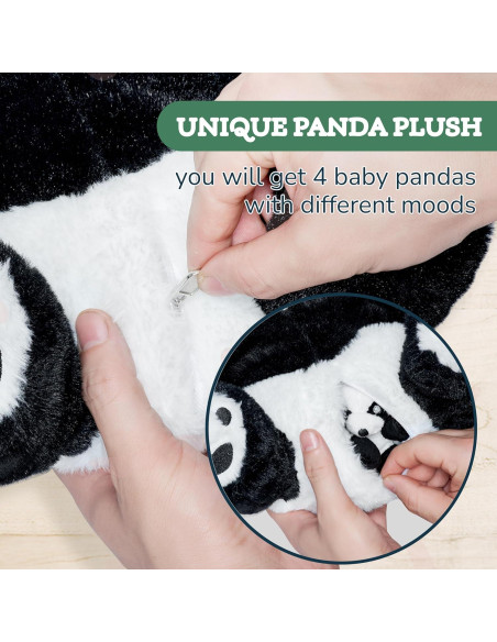 Panda de Peluche Gigante PixieCrush con 4 Panditas Panda de Peluche Gigante PixieCrush con 4 Panditas