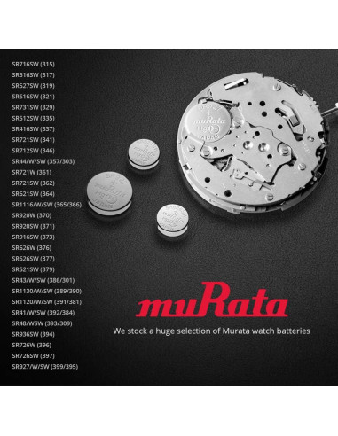 Batería de Óxido de Plata Murata 341 SR714SW 1.55V - 10 Unidades
