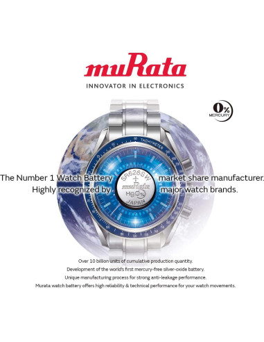 Batería de Óxido de Plata Murata 341 SR714SW 1.55V - 10 Unidades