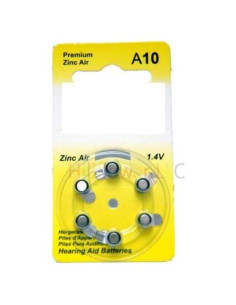 Baterías de Óxido de Zinc 1.45V A10 PR70 12 Piezas Hillflower
