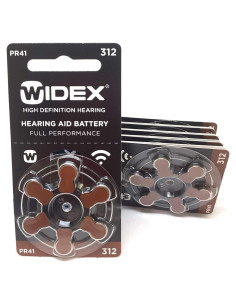 Baterías de Audífono Widex W312 Tamaño 312 - 60 Piezas