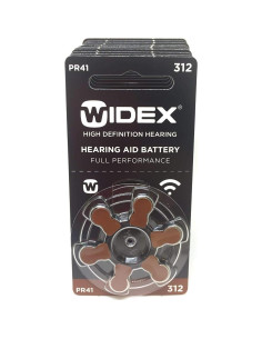 Baterías de Audífono Widex W312 Tamaño 312 - 60 Piezas 2