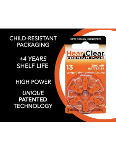 Baterías para Audífonos HearClear Tamaño 13 PR48 1.45V (60 Unidades) 2
