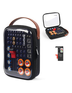 Organizador de Baterías Luxtude con Probador y Almacenamiento