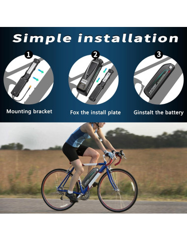 Batería de Litio 48V 12Ah VATOSO con BMS 30A y Cargador