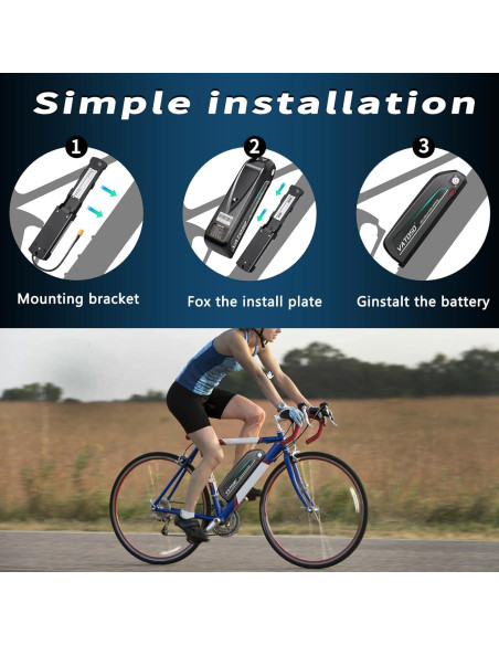 Batería de Litio 48V 12Ah VATOSO con BMS 30A y Cargador