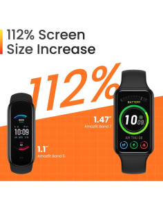 Amazfit Band 7 - Rastreador de Fitness y Salud, Pantalla AMOLED 3.73 cm, 120 Modos, Negro 2