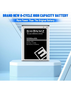 Batería de Reemplazo SHENMZ 3200mAh para Samsung Galaxy S3 2