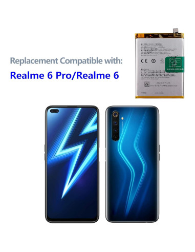 Batería BLP757 4210mAh para Realme 6 Pro y 6 - Fácil Instalación