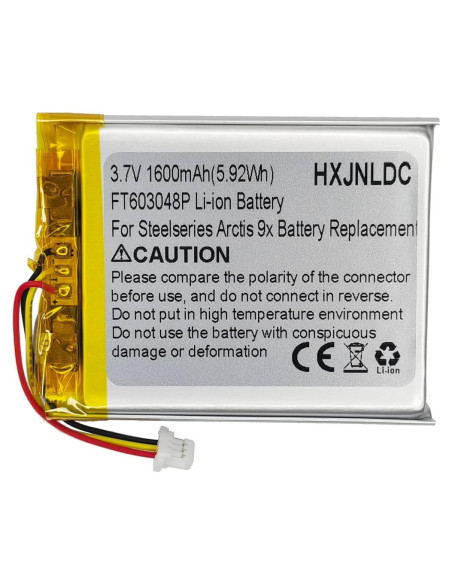 Batería de polímero de litio recargable HXJN FT603048P 3.7V 1600mAh