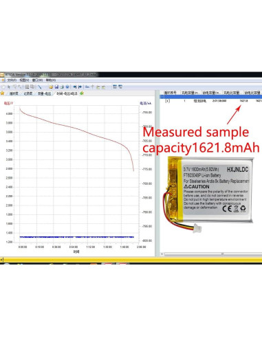 Batería de polímero de litio recargable HXJN FT603048P 3.7V 1600mAh