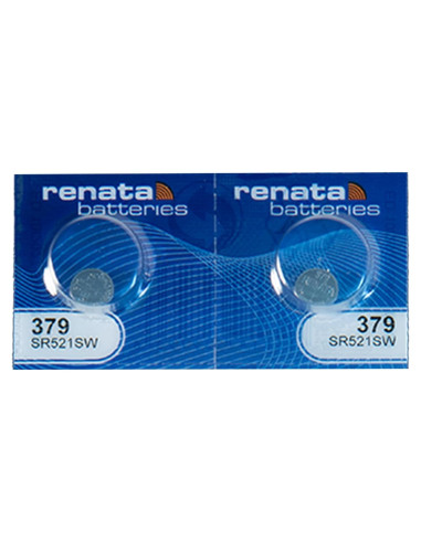 Baterías de Óxido de Plata Renata 379 SR521SW - 1.55V (2 Unidades)