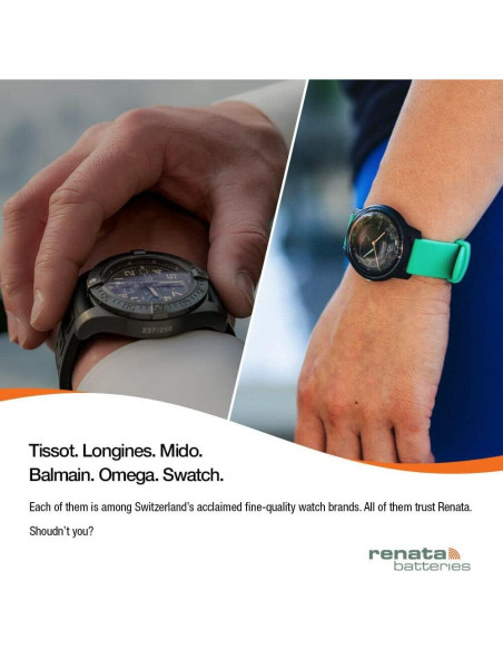 Baterías de Óxido de Plata Renata 379 SR521SW - 1.55V (2 Unidades)