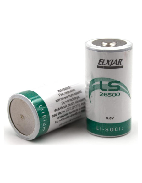 Paquete de 2 Baterías de Litio Cloruro de Tionilo 3.6V 9000mAh