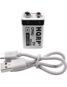 Baterías Recargables HQRP 9V 400mAh LI-ION 4-Pack 2