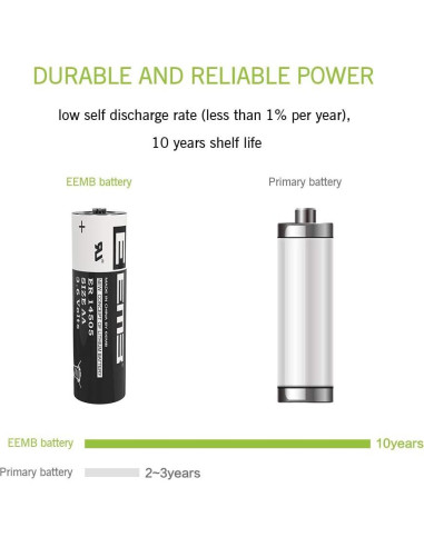 Batería de Litio EEMB ER14505 AA 3.6V 2700mAh No Recargable
