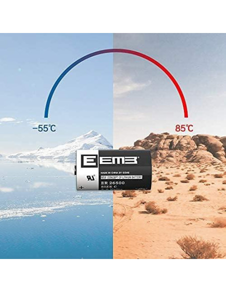 Batería de Litio C EEMB ER26500 3.6V 9000mAh No Recargable