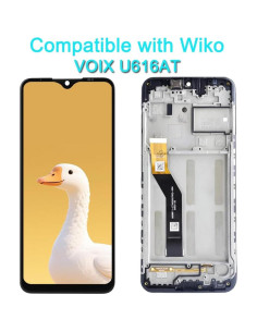 Reemplazo Pantalla LCD Wiko VOIX U616AT 6.5" con Marco 2