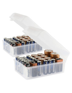 Conjunto de 2 Cajas de Almacenamiento de Baterías GlossyEnd