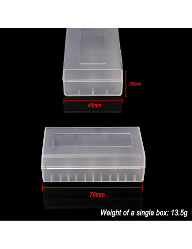 Caja de Almacenamiento para Baterías 21700 Bistook 4-Pack