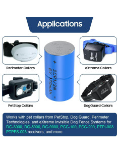 Baterías 2CR1/3N 6V para Receptor Collar Perro - 4 Unidades 2