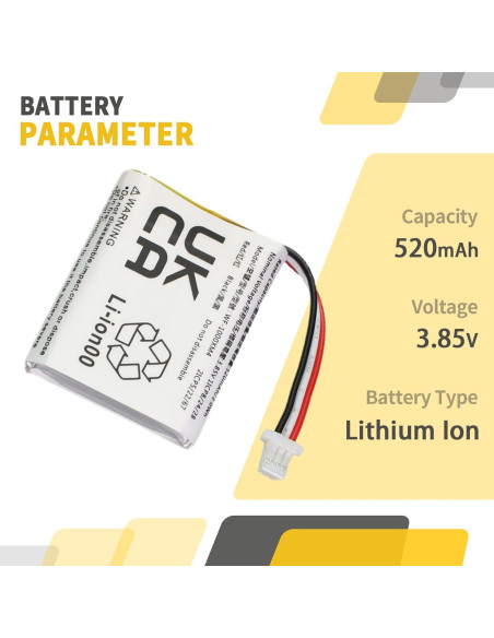 Batería de Reemplazo 702428 para Estuche Sony WF-1000XM4 520mAh