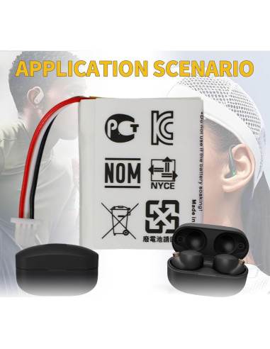 Batería de Reemplazo 702428 para Estuche Sony WF-1000XM4 520mAh