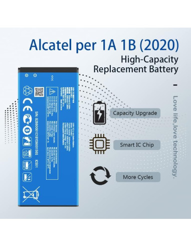Batería de Reemplazo TLi028C7 Alcatel 1A 1B 3200mAh 2020