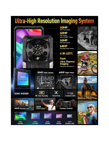 Ulefone Armor 28 Ultra Térmica 5G 32GB RAM 1TB/2TB Android 15