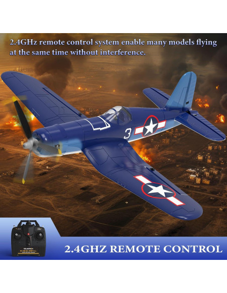 Avión RC GLUISEUR F4U Corsair 35.6 cm para Principiantes Avión RC GLUISEUR F4U Corsair 35.6 cm para Principiantes