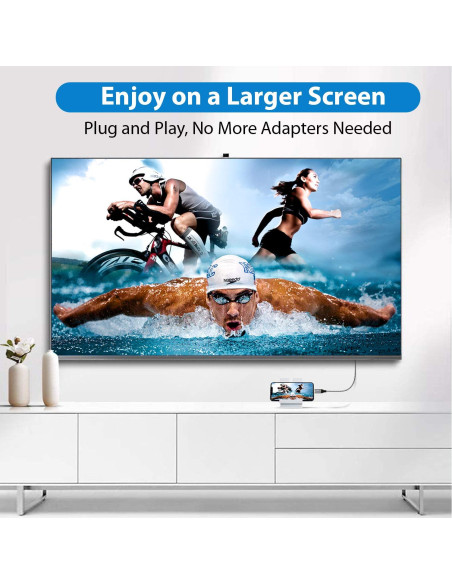 Adaptador USB-C a DisplayPort 8K Tek Styz 1.83m 60Hz