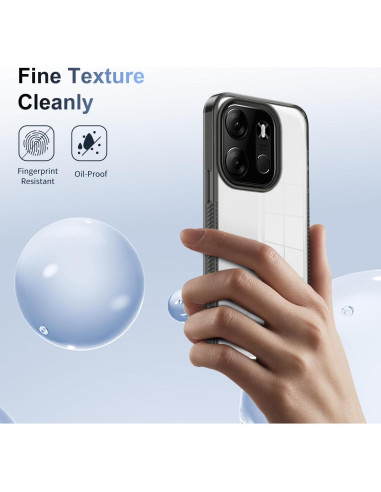 Funda Protectora Acrílica Dura Kukoufey para Tecno Spark Go 2023