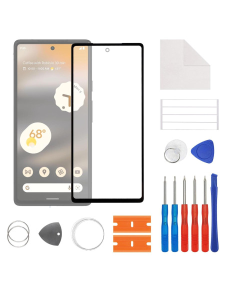 Reemplazo Lente de Vidrio Frontal Google Pixel 6A - Kit de Reparación