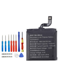 Batería de Reemplazo HB512627ECW+ para Huawei Watch 2/Pro/GT1 46MM