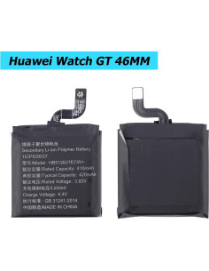 Batería de Reemplazo HB512627ECW+ para Huawei Watch 2/Pro/GT1 46MM 2