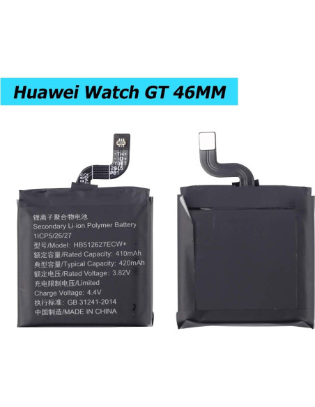 Batería de Reemplazo HB512627ECW+ para Huawei Watch 2/Pro/GT1 46MM