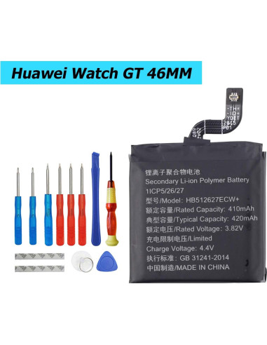 Batería de Reemplazo HB512627ECW+ para Huawei Watch 2/Pro/GT1 46MM