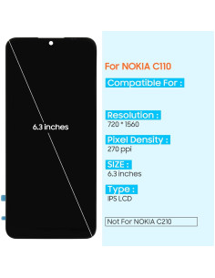 Reemplazo Pantalla LCD Nokia C110 ARSSLY Digitalizador 2
