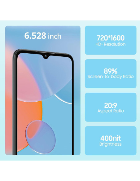 Smartphone Blackview A55 4G LTE 3GB RAM 16GB Negro